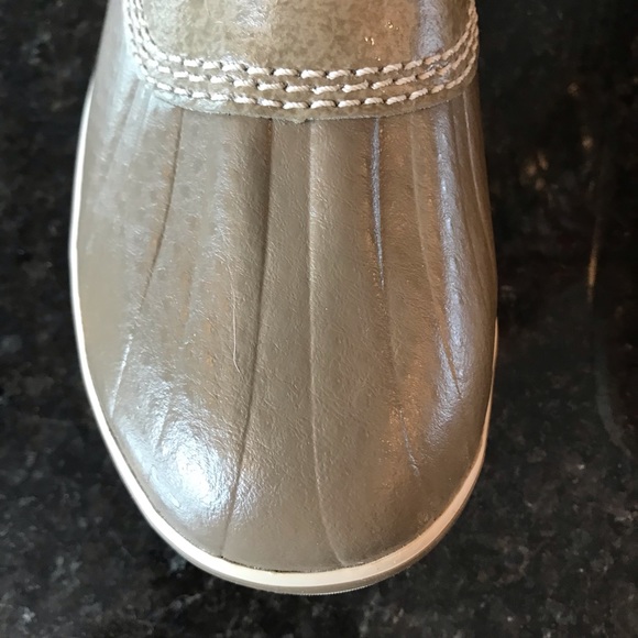 New Sorel Tofino II Boot, Khaki Waterproof Winter Boots, Gold Faux Fur Glam Boot - Picture 16 of 16